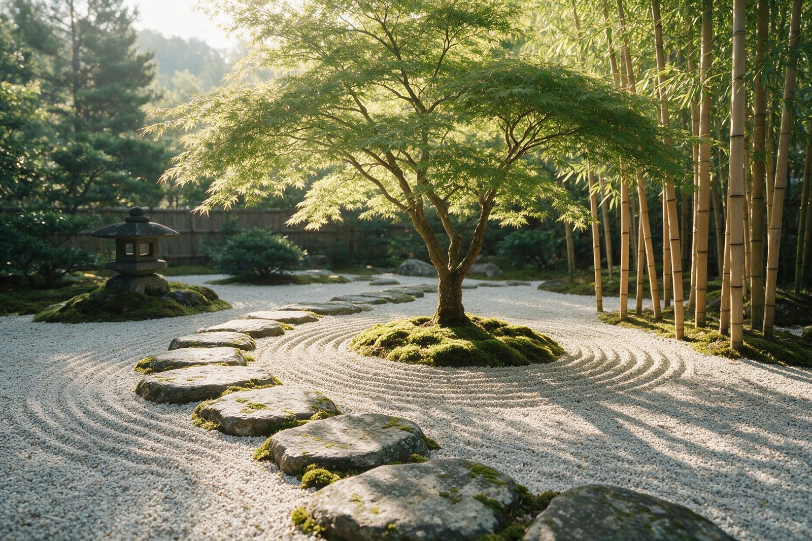 Jardim de inspiração japonesa