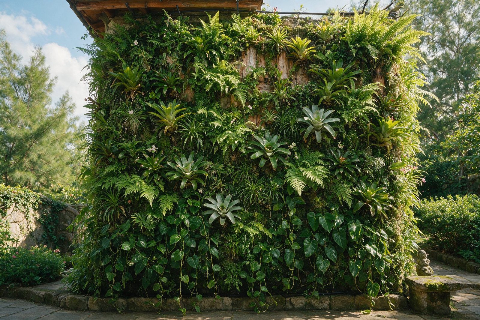 Jardim vertical natural